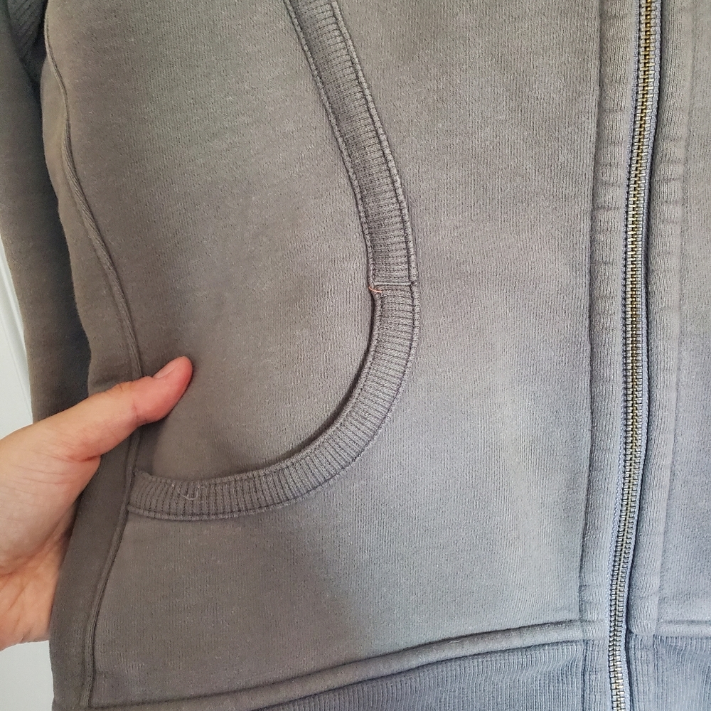 Lululemon - Women’s Hooded Zip Jacket - Taupe Sz Lg - Picture 3 of 8